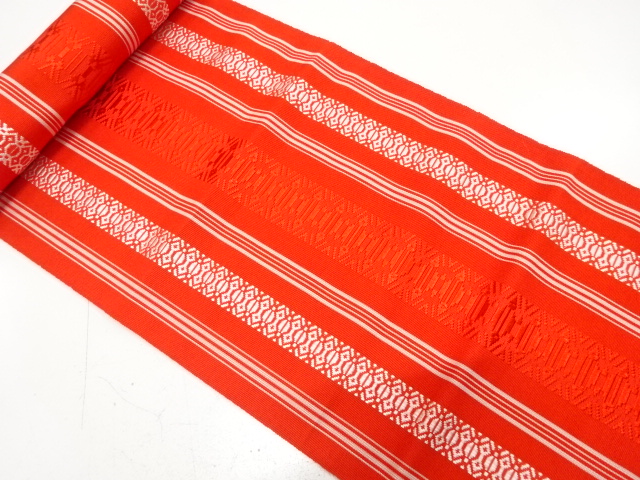 アンティーク　博多　八寸帯地反物